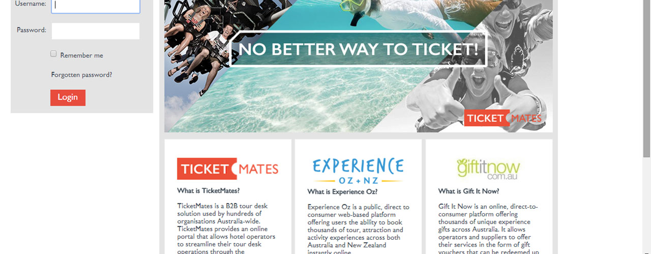 Ticket Mates Screen, Screenshot of Ticketmates Interface